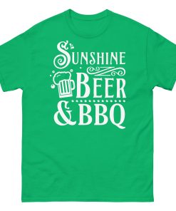 BBQ BEER & SUNSHINE T-shirt design Summer