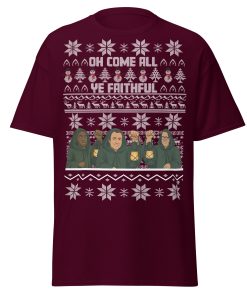 The Celebrity Traitors Christmas T-shirt Maroon