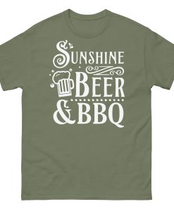 BBQ BEER & SUNSHINE T-shirt design Summer