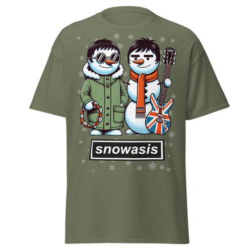 Snowasis T-shirt - Oasis Christmas T-shirt Liam & Noel Gallagher Tshirt