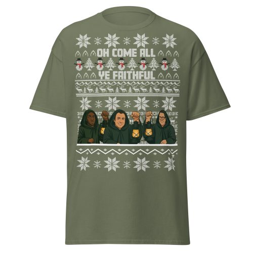 The Celebrity Traitors Christmas T-shirt Military Green