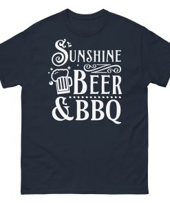 BBQ BEER & SUNSHINE T-shirt design Summer