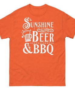 BBQ BEER & SUNSHINE T-shirt design Summer