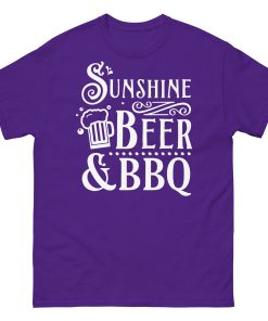 BBQ BEER & SUNSHINE T-shirt design Summer