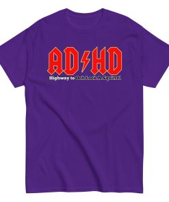 ADHD T-shirt Look A Squirrel Funny ADHD ACDC style t-shirt