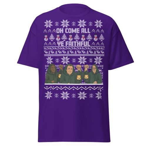 The Celebrity Traitors Christmas T-shirt Purple
