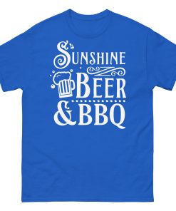 BBQ BEER & SUNSHINE T-shirt design Summer