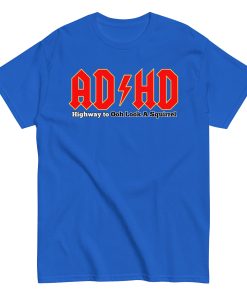 ADHD T-shirt Look A Squirrel Funny ADHD ACDC style t-shirt
