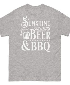 BBQ BEER & SUNSHINE T-shirt design Summer