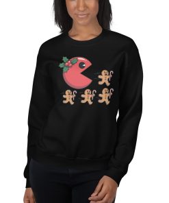 Pac Man Gingerbread Man Christmas Jumper