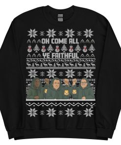 The Traitors Christmas Jumper Oh Come All Ye Faithful - Black Sweatshirt