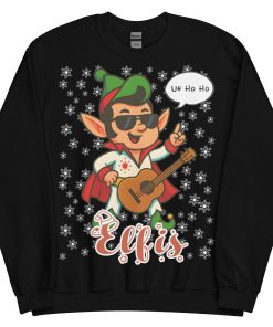 Elvis Christmas Jumper Elf-is Funny Christmas Sweatshirt