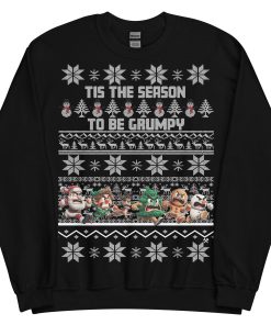 Funny Christmas Jumper Mens Grumpy Sweatshirt