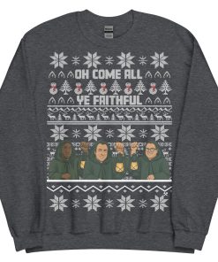 The Traitors Christmas Jumper Oh Come All Ye Faithful - Dark Heather