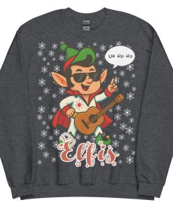 Elvis Christmas Jumper Elf-is Funny Christmas Sweatshirt