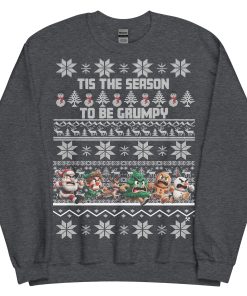 Funny Christmas Jumper Mens Grumpy Sweatshirt