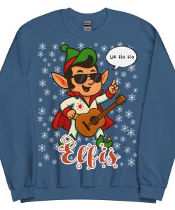 Elvis Christmas Jumper Elf-is Funny Christmas Sweatshirt