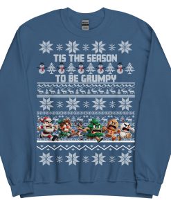 Funny Christmas Jumper Mens Grumpy Sweatshirt