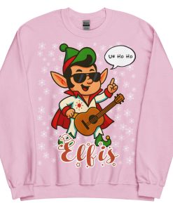 Elvis Christmas Jumper Elf-is Funny Christmas Sweatshirt