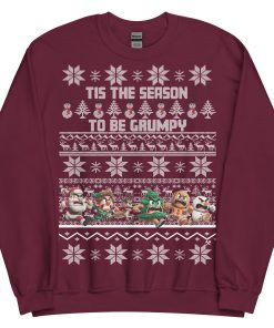 Funny Christmas Jumper Mens Grumpy Sweatshirt