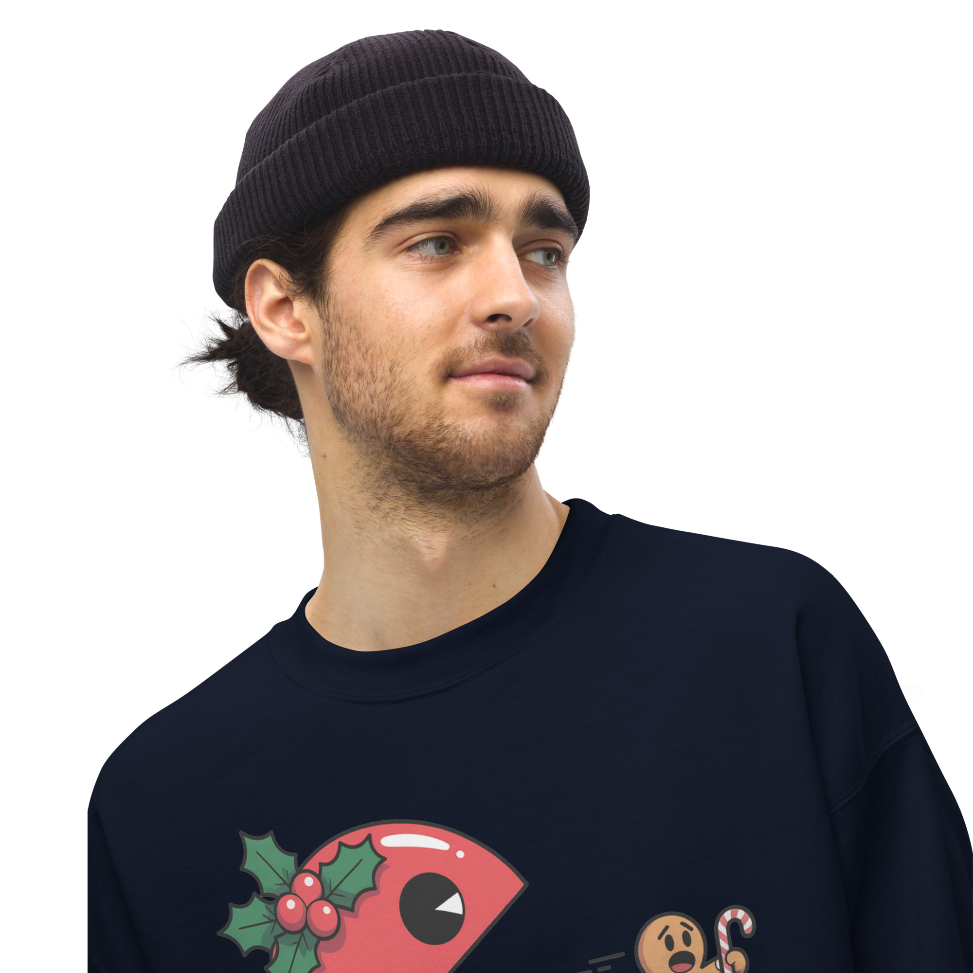 Pac Man Gingerbread Man Christmas Jumper