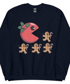 Pac Man Gingerbread Man Christmas Jumper