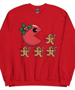 Pac Man Gingerbread Man Christmas Jumper
