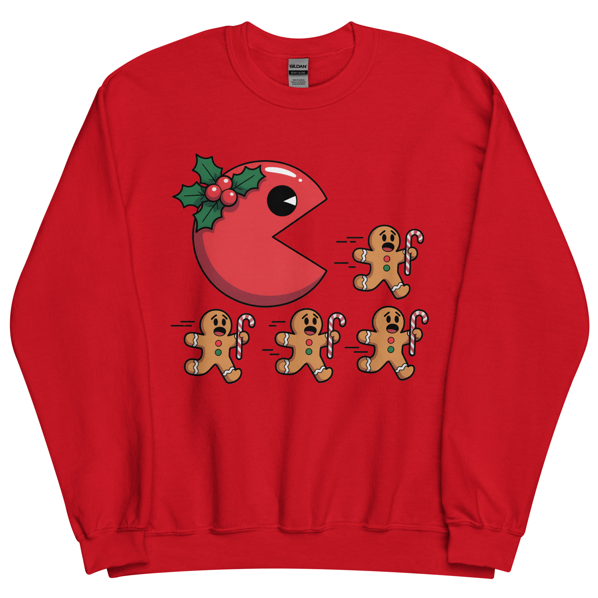 Pac Man Gingerbread Man Christmas Jumper