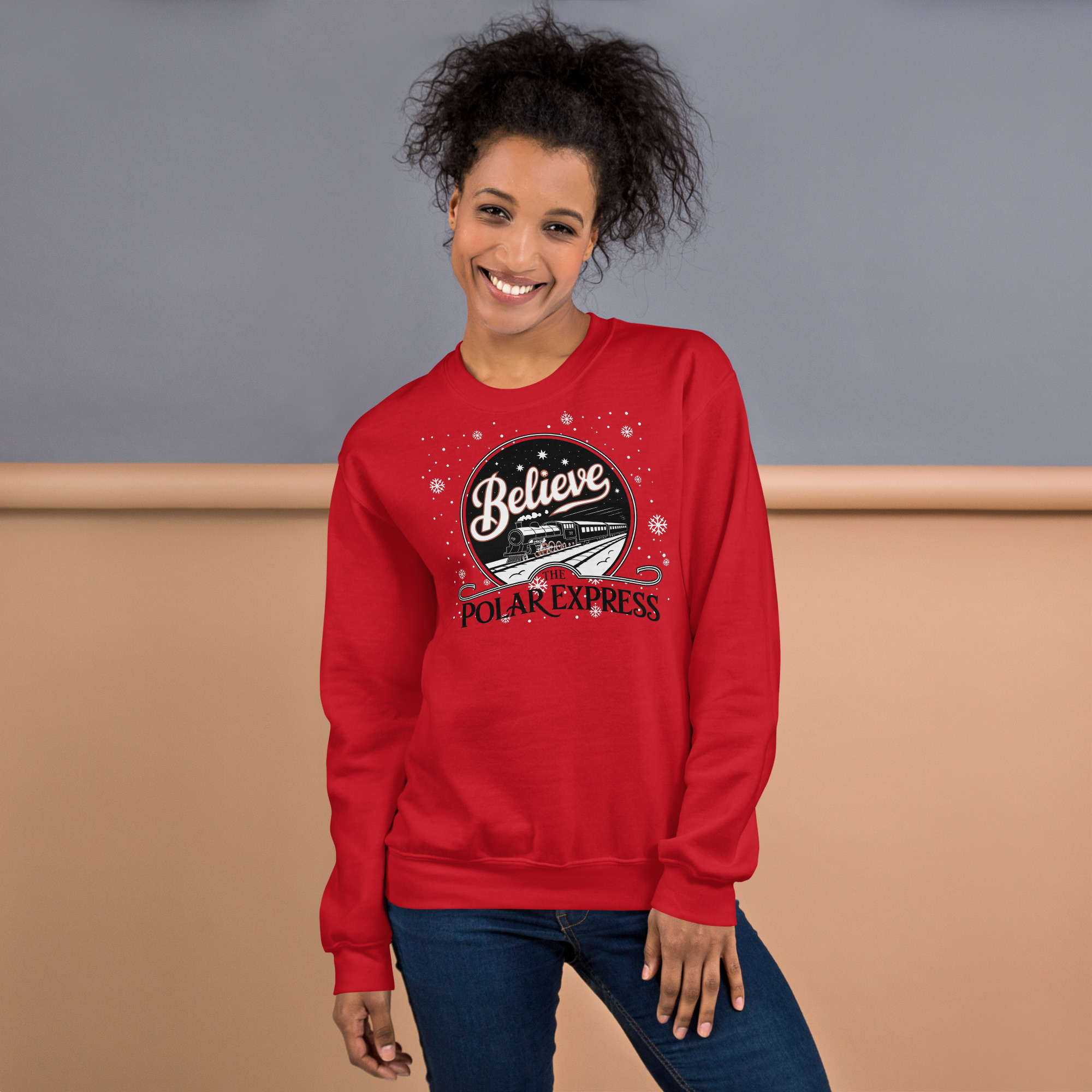 Believe The Polar Express Christmas Jumper