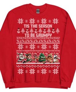 Funny Christmas Jumper Mens Grumpy Sweatshirt