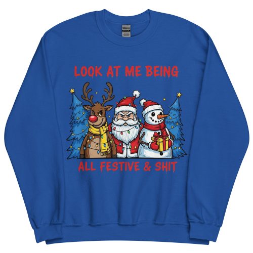 Rude Christmas Jumpers Look At Me Being All Festive