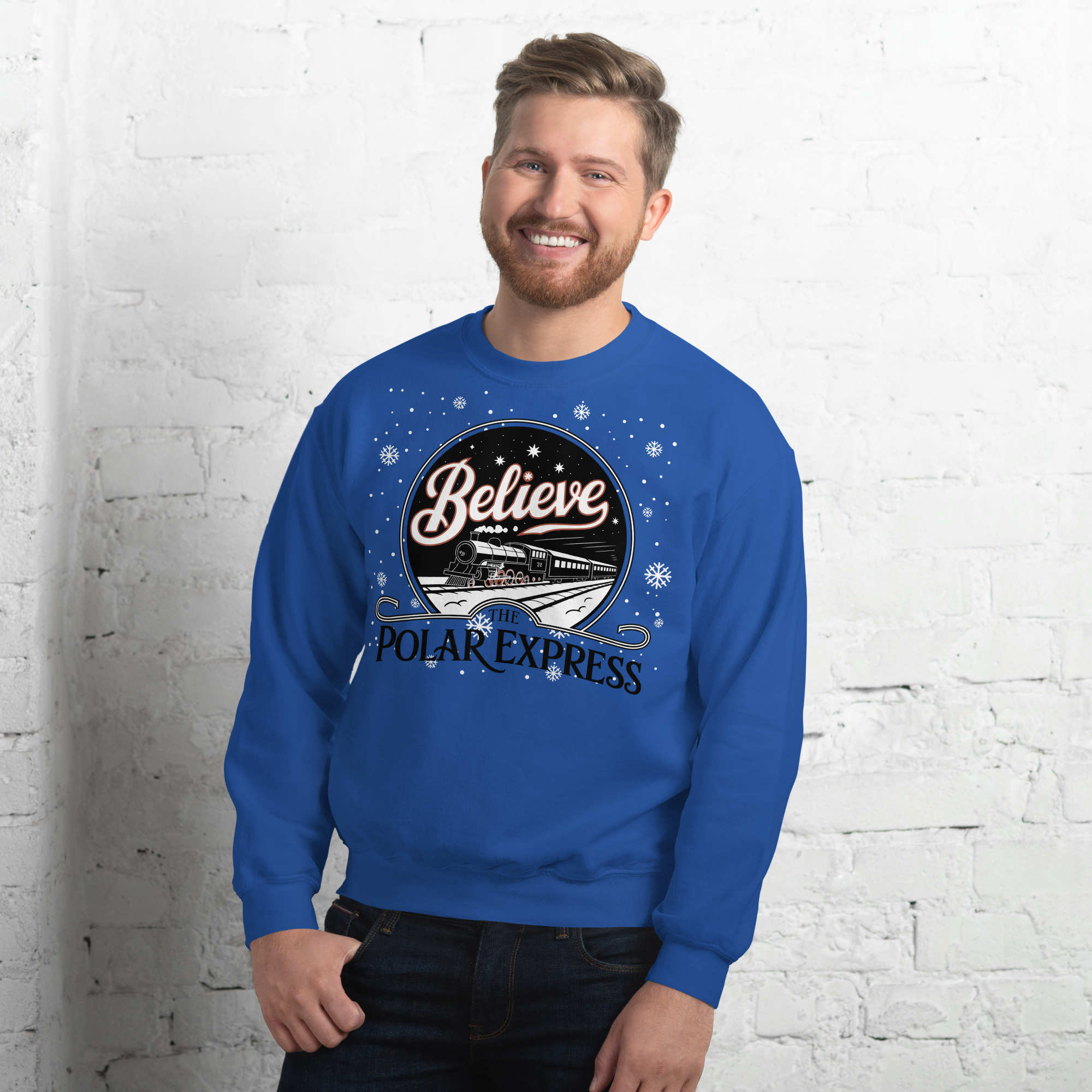 Believe The Polar Express Christmas Jumper