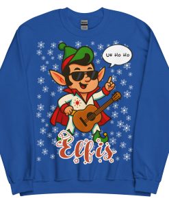 Elvis Christmas Jumper Elf-is Funny Christmas Sweatshirt