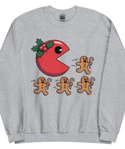 Pac Man Gingerbread Man Christmas Jumper