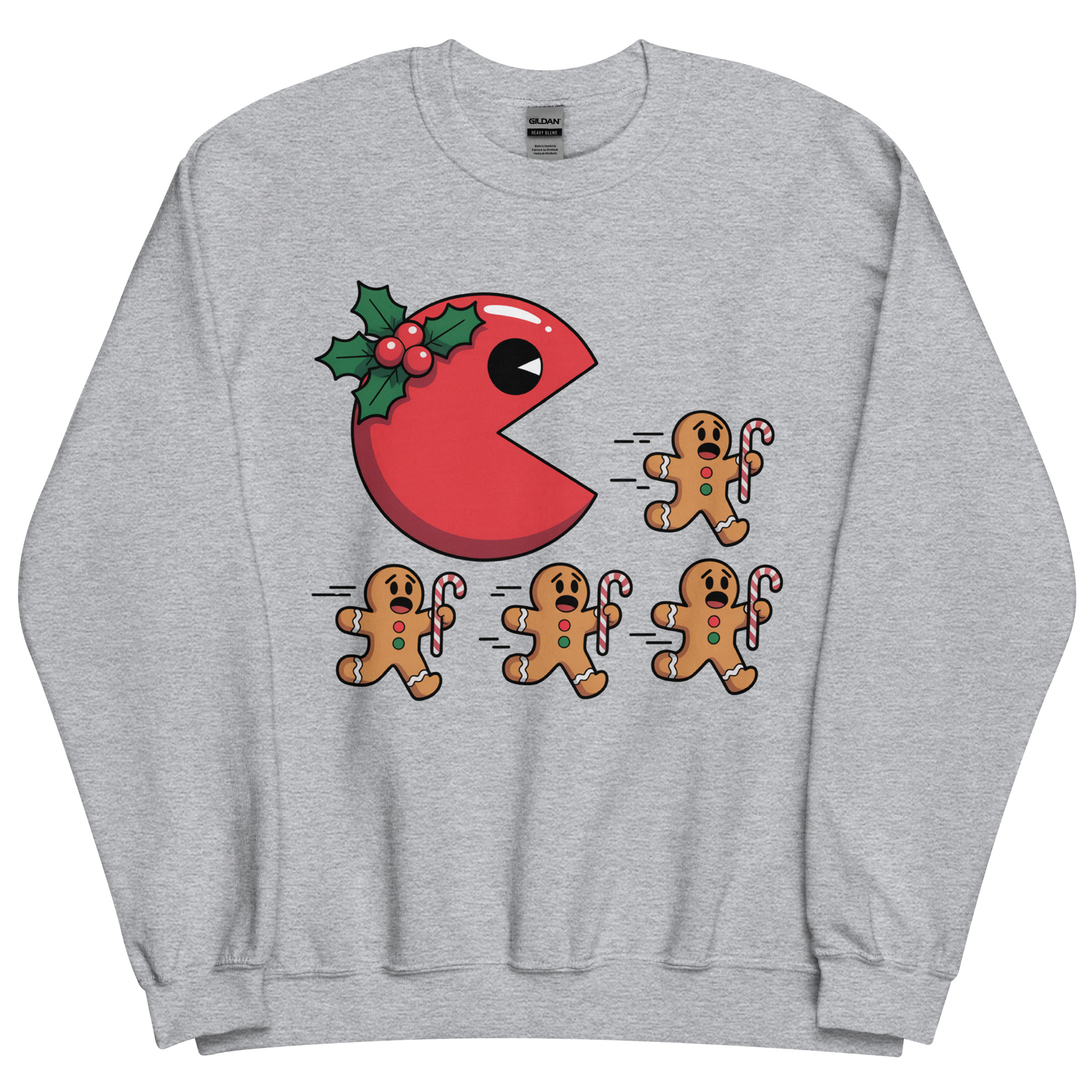 Pac Man Gingerbread Man Christmas Jumper