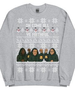 The Traitors Christmas Jumper Oh Come All Ye Faithful - Grey