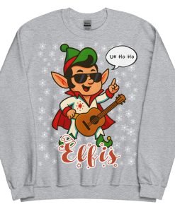 Elvis Christmas Jumper Elf-is Funny Christmas Sweatshirt
