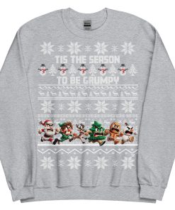 Funny Christmas Jumper Mens Grumpy Sweatshirt