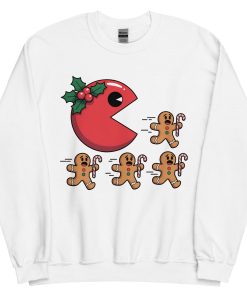 Pac Man Gingerbread Man Christmas Jumper