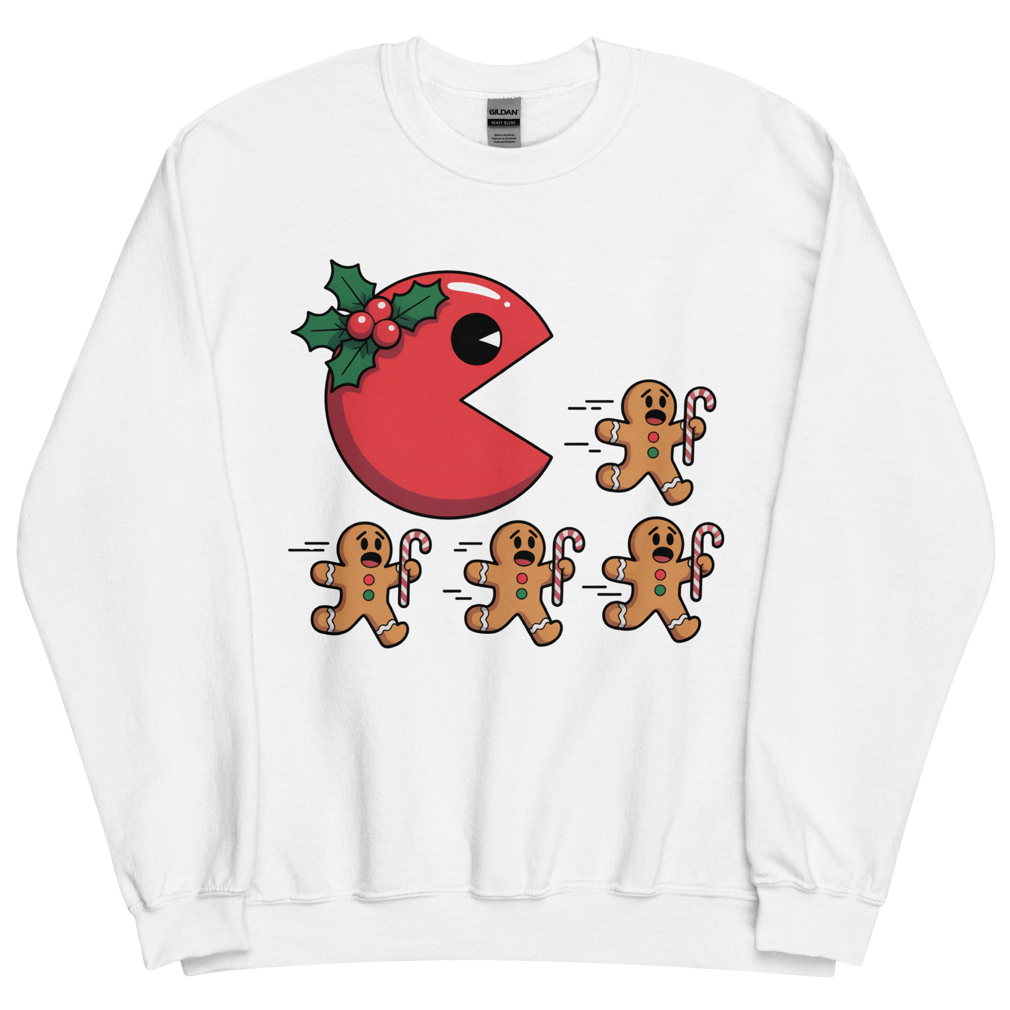 Pac Man Gingerbread Man Christmas Jumper