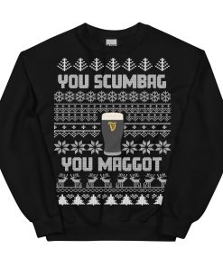 You Scumbag You Maggot Christmas Jumper Funny Pogues