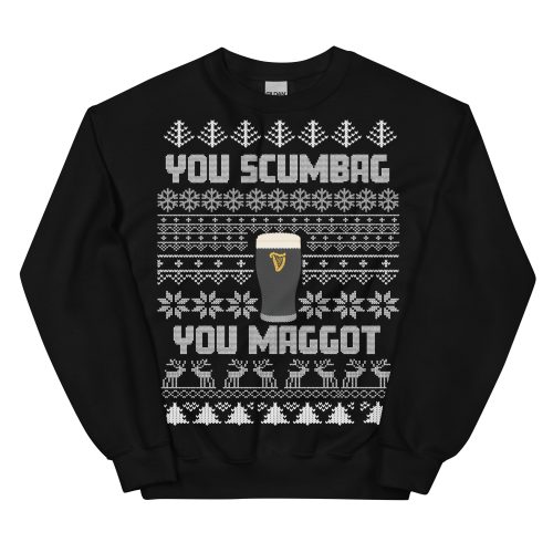 You Scumbag You Maggot Christmas Jumper Funny Pogues