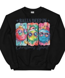 Balls Deep In Christmas Spirit – Rude Christmas Jumpers