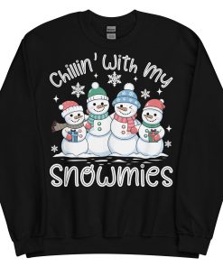 Chillin With My Snowmies Funny Christmas Jumpers