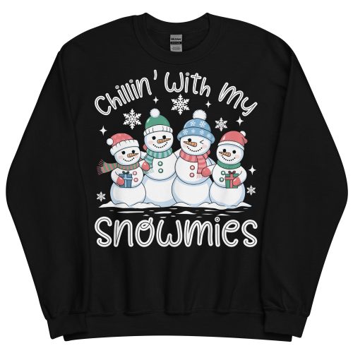 Chillin With My Snowmies Funny Christmas Jumpers