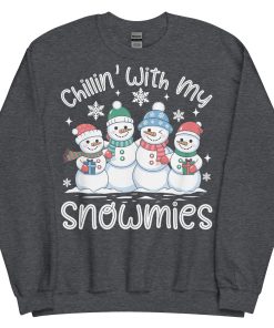 Chillin With My Snowmies Funny Christmas Jumpers