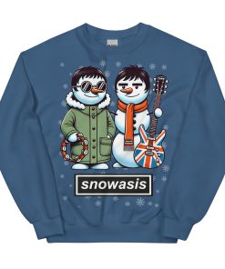 Snowasis Christmas Jumper Liam & Noel Oasis Snowmen
