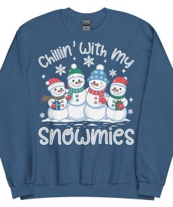 Chillin With My Snowmies Funny Christmas Jumpers