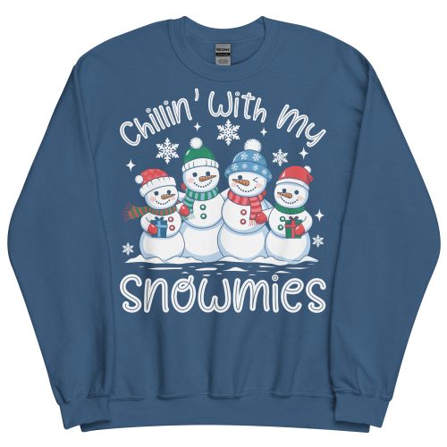 Chillin With My Snowmies Funny Christmas Jumpers