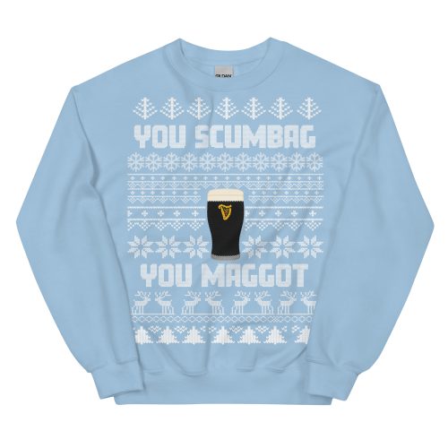 You Scumbag You Maggot Christmas Jumper Funny Pogues